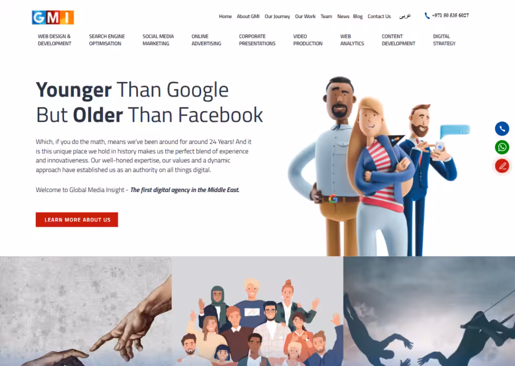 Top 8 best web design agencies in Dubai 14 Global Media Insight - Homepage