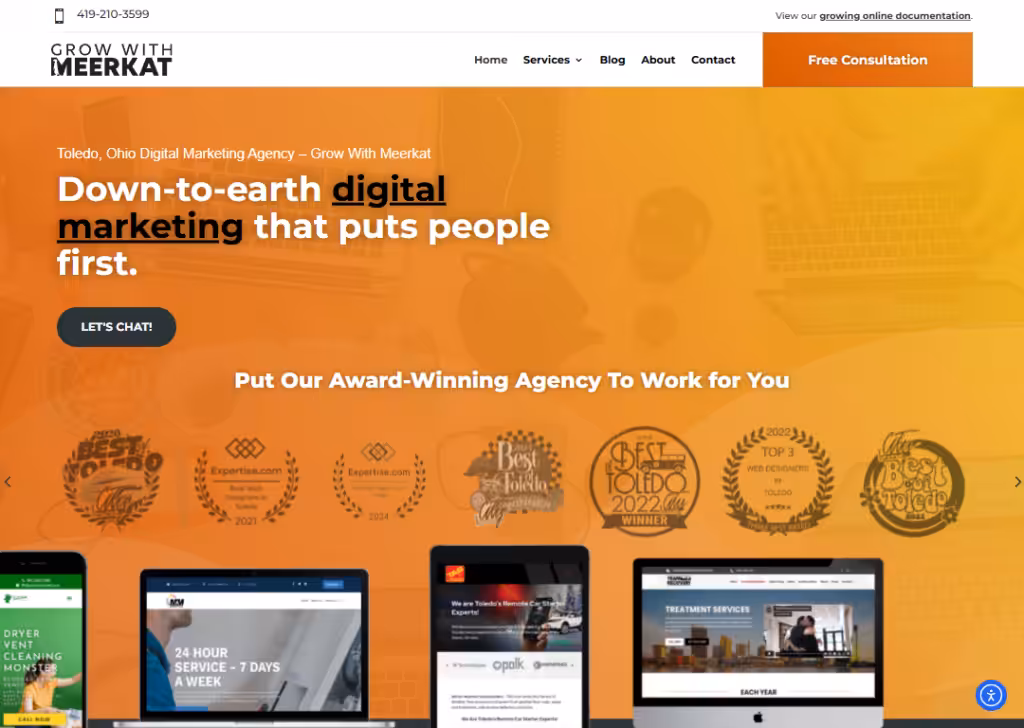 Grow With Meerkat - Homepage