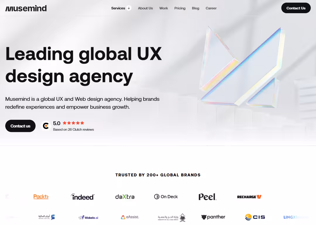 Top 8 best web design agencies in Dubai 9 Musemind Agency - Homepage