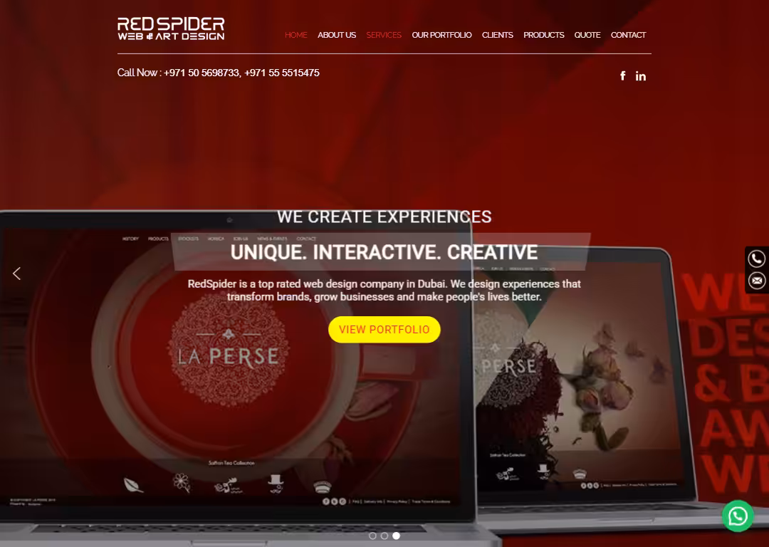 Top 8 best web design agencies in Dubai 13 Redspider - Homepage