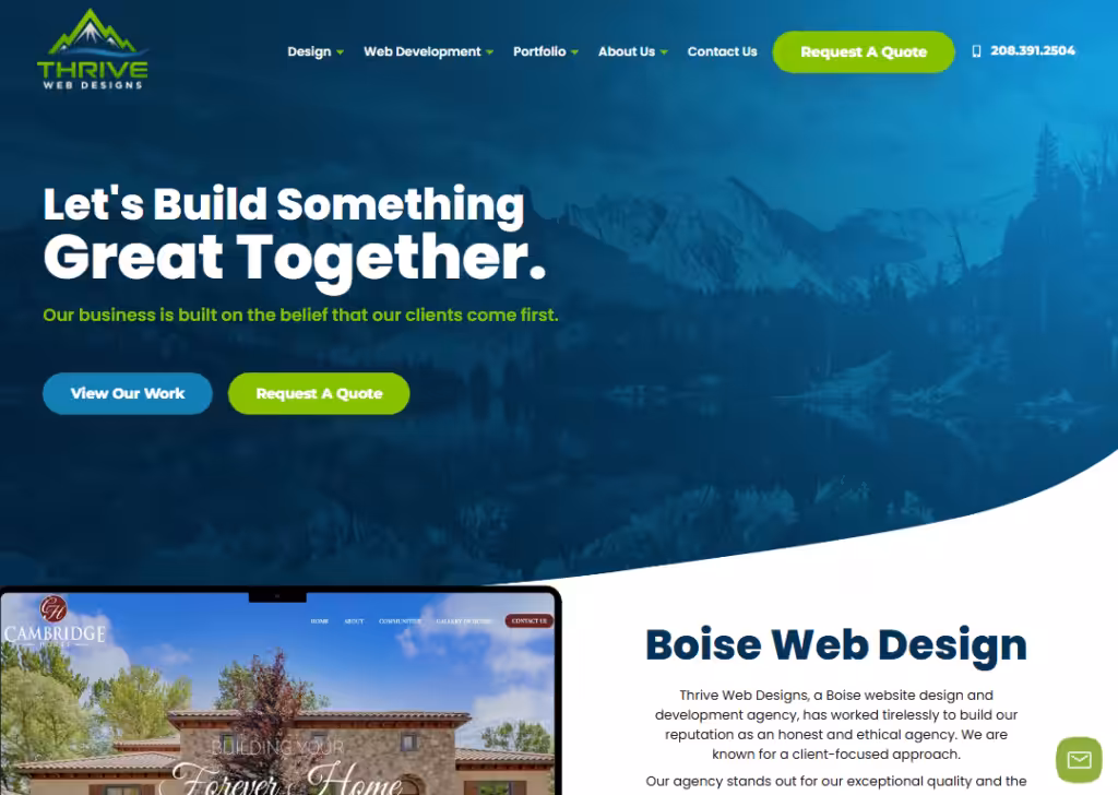 Thrive Web Designs - Homepage