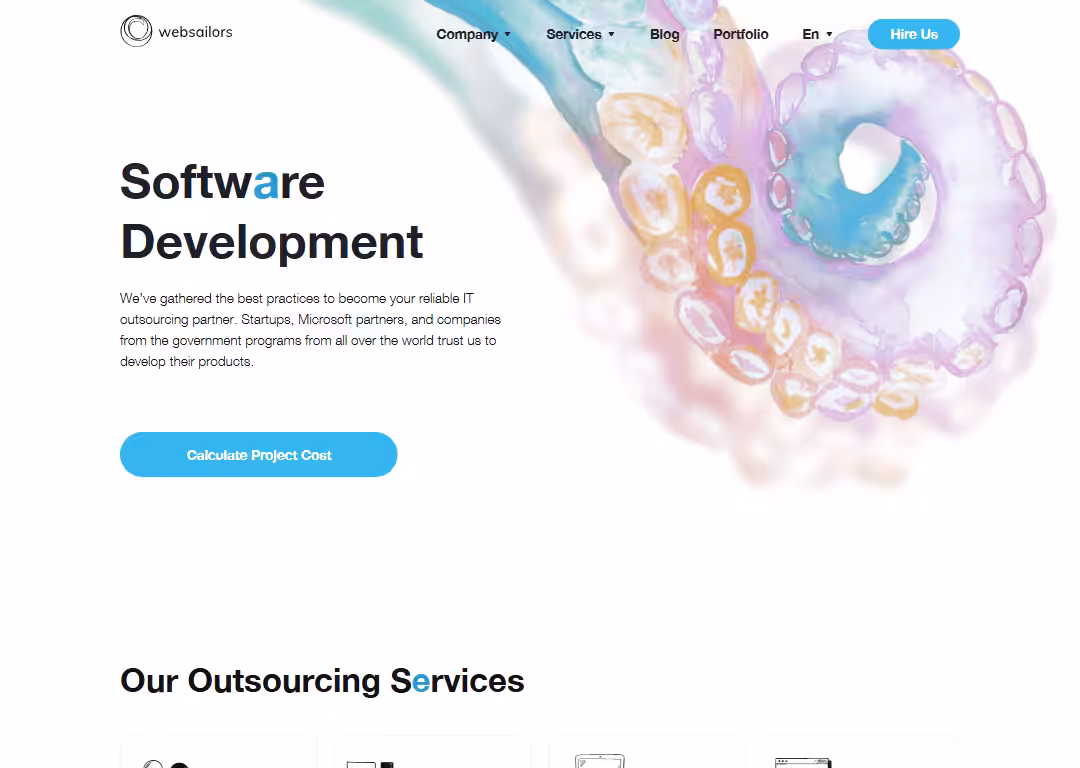 Top 8 best web design agencies in Dubai 10 WebSailors - Homepage