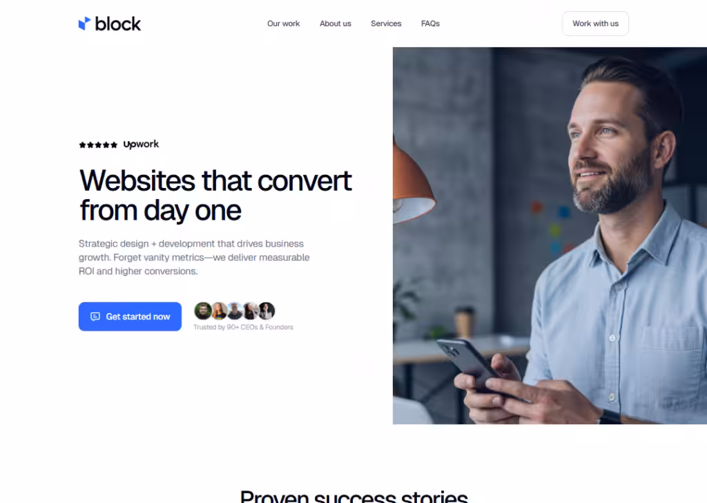 Top 10 agencies offering design system services 1 Block Agency - Homepage