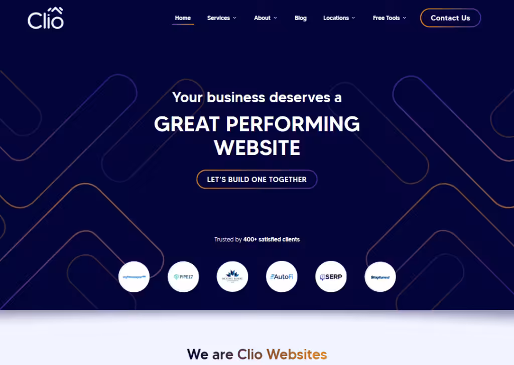 Clio Websites - Homepage