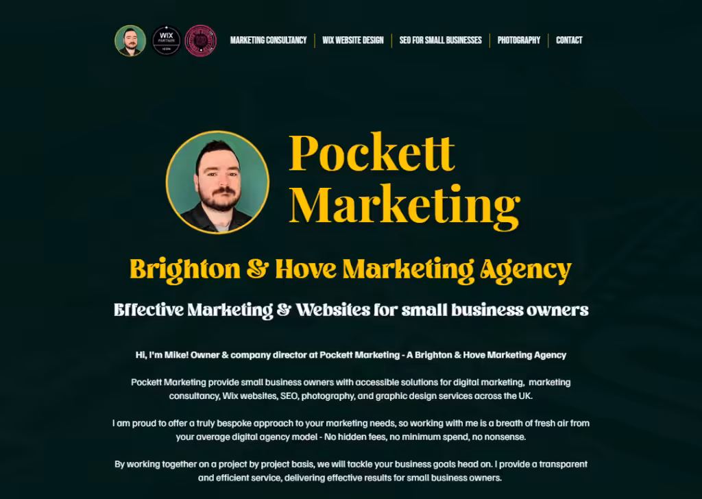 Pockett Marketing - Homepage