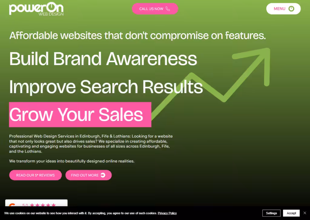 Power On Web Design - Homepage