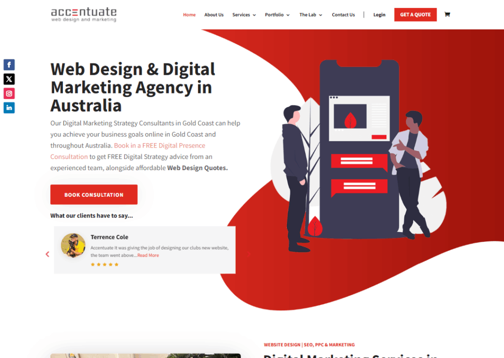 Accentuate - Homepage