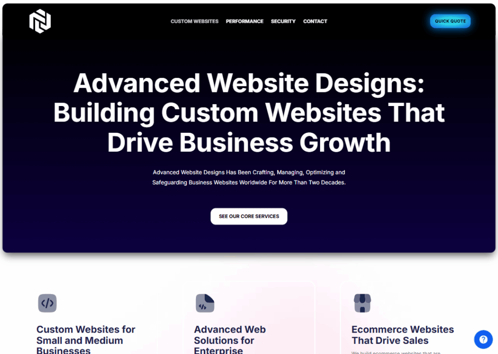 Top 9 Best Website Design Companies in Perth 8 Advanced Website Designs - Homepage