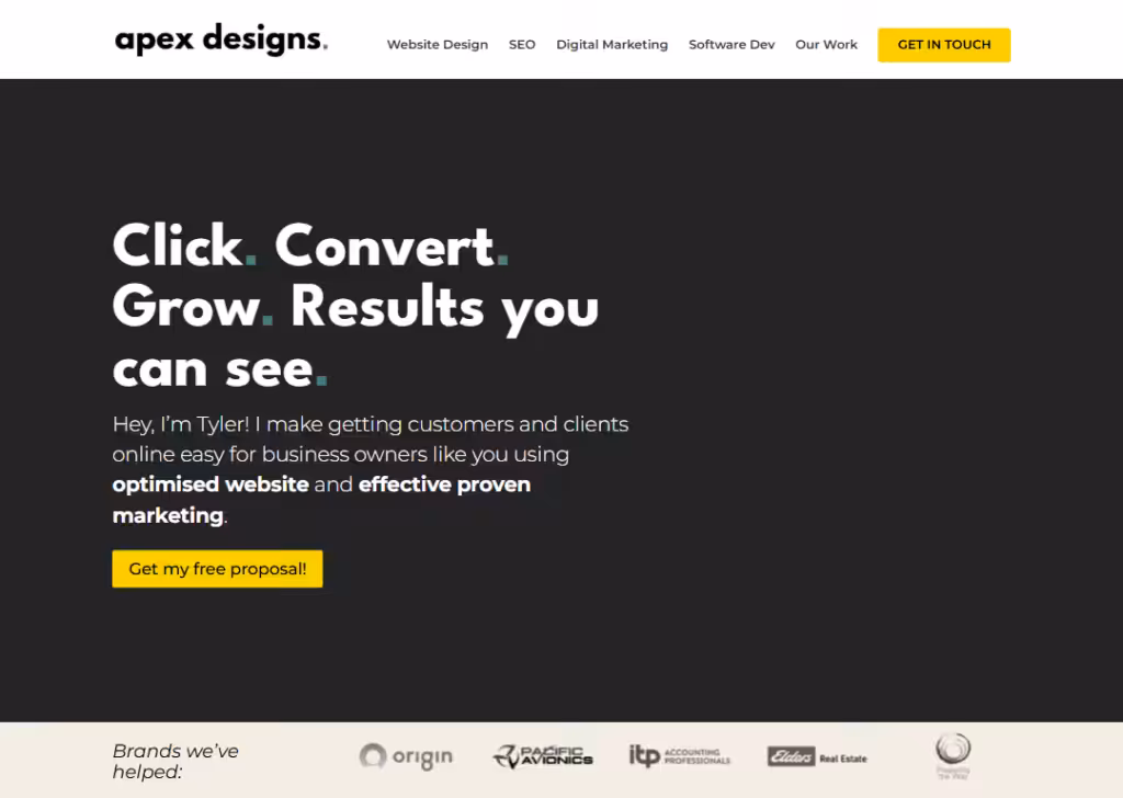 Apex Designs - Homepage