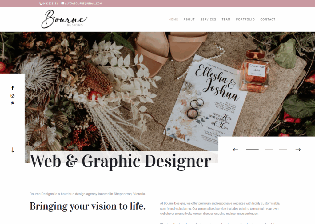 Top 9 Best Website Design Companies in Shepparton 9 Bourne Designs - Homepage