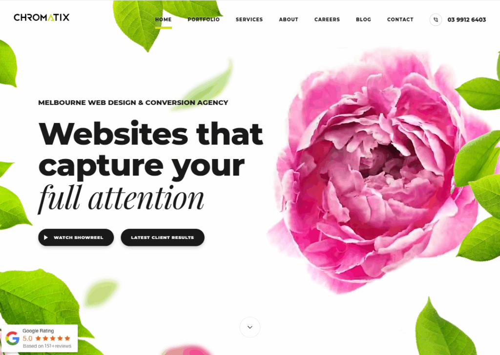 Top 9 Best Website Design Companies in Melbourne 3 Chromatix - Homepage