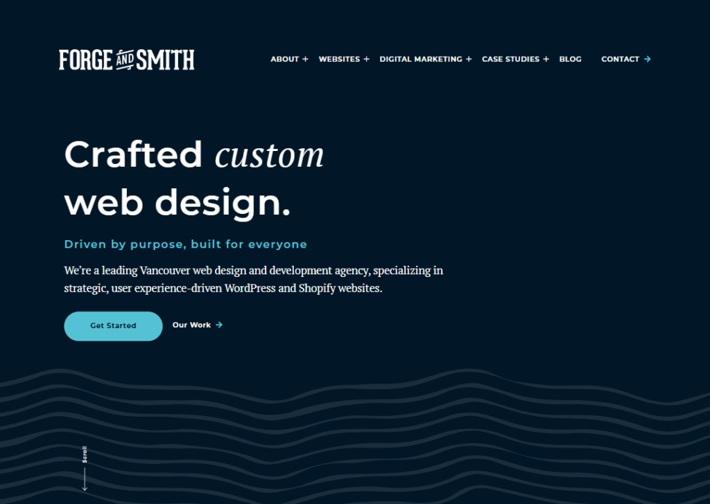 Top 9 Best Website Design Companies in Vancouver 2 Forge and Smith - Homepage