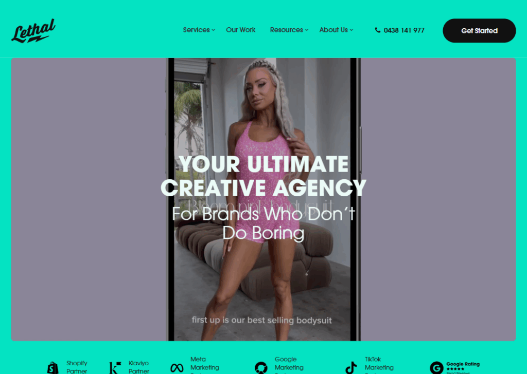 Top 9 Best Website Design Companies in Perth 3 Lethal Digital - Homepage