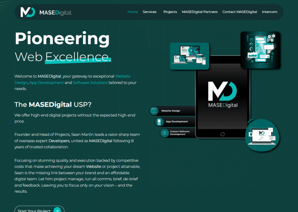 Top 9 Best Website Design Companies in Perth 7 MASEDigital - Homepage