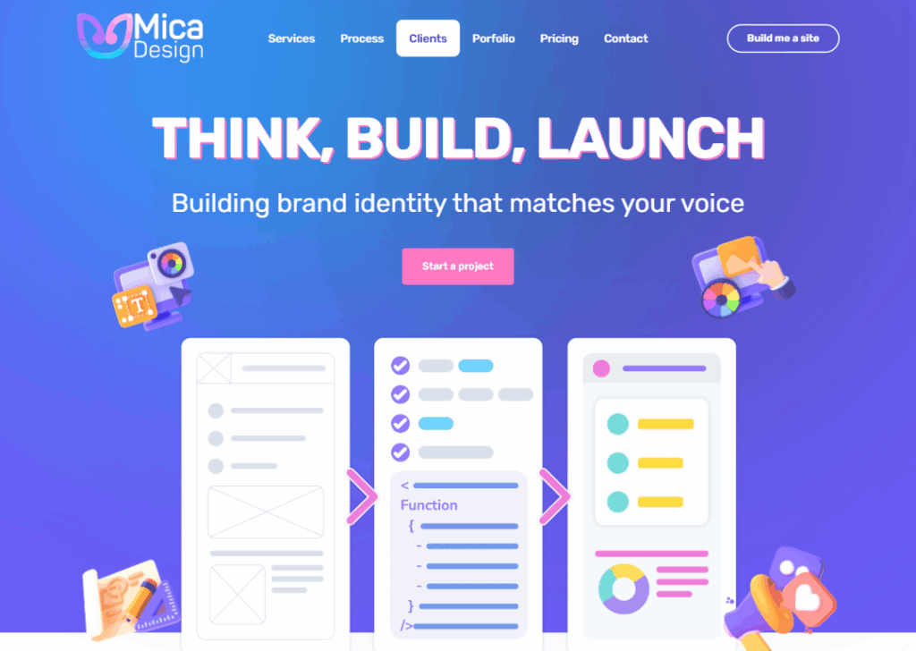 Mica Design - Homepage