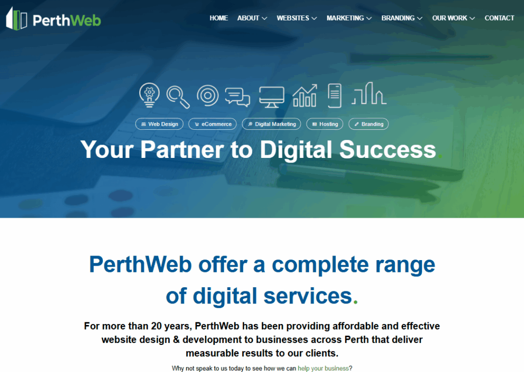 Top 9 Best Website Design Companies in Perth 5 PerthWeb - Homepage
