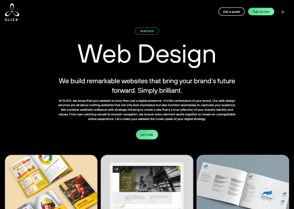 Top 9 Best Website Design Companies in Perth 4 SLICK Design - Homepage