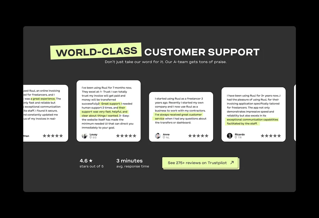 Top 4 Best Website Design Companies in Whanganui 7 Testimonials section UI Design