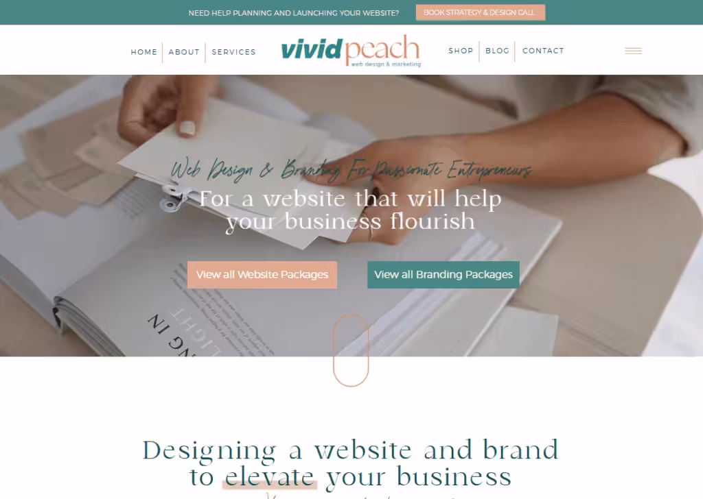 Vivid Peach - Homepage