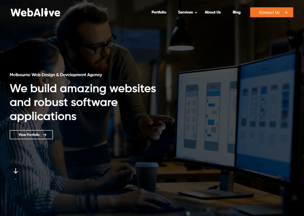 Top 9 Best Website Design Companies in Melbourne 2 WebAlive - Homepage