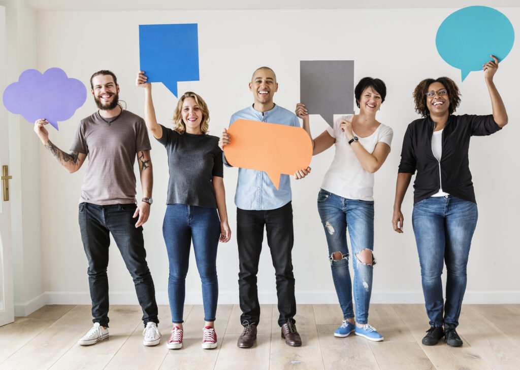WordPress vs Zoho Sites: Which Is Better for Building Websites? 10 People carryng speech bubble icons