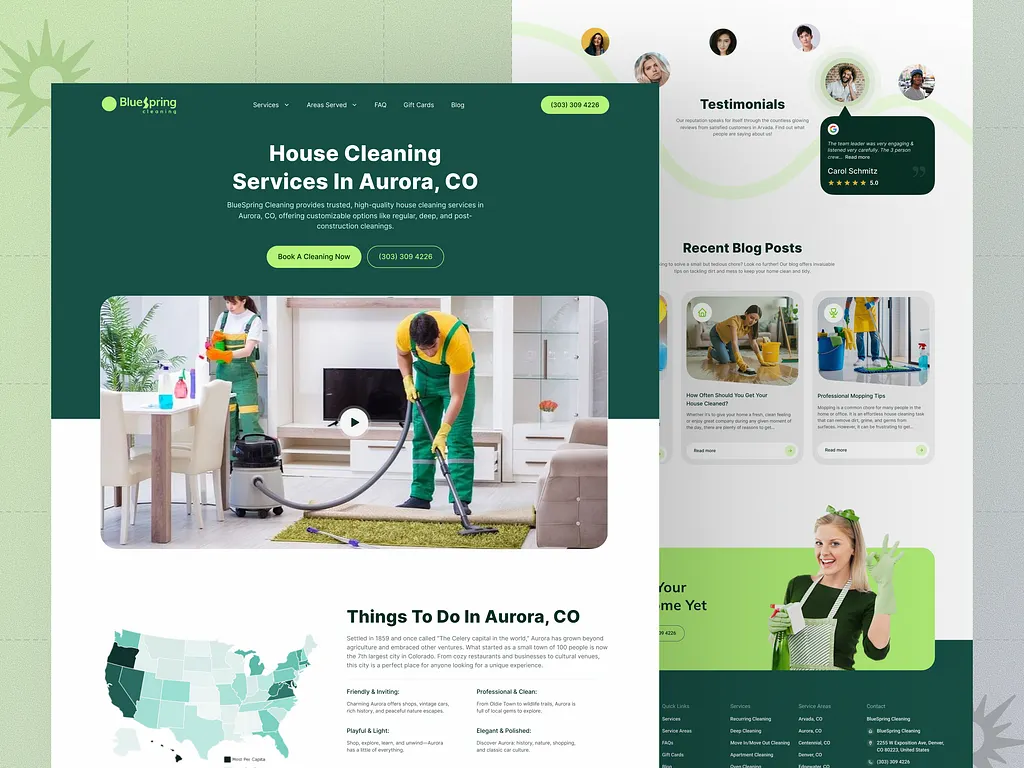 Best Website Design Company for Cleaning Services 3 House Cleaning Website Redesign
