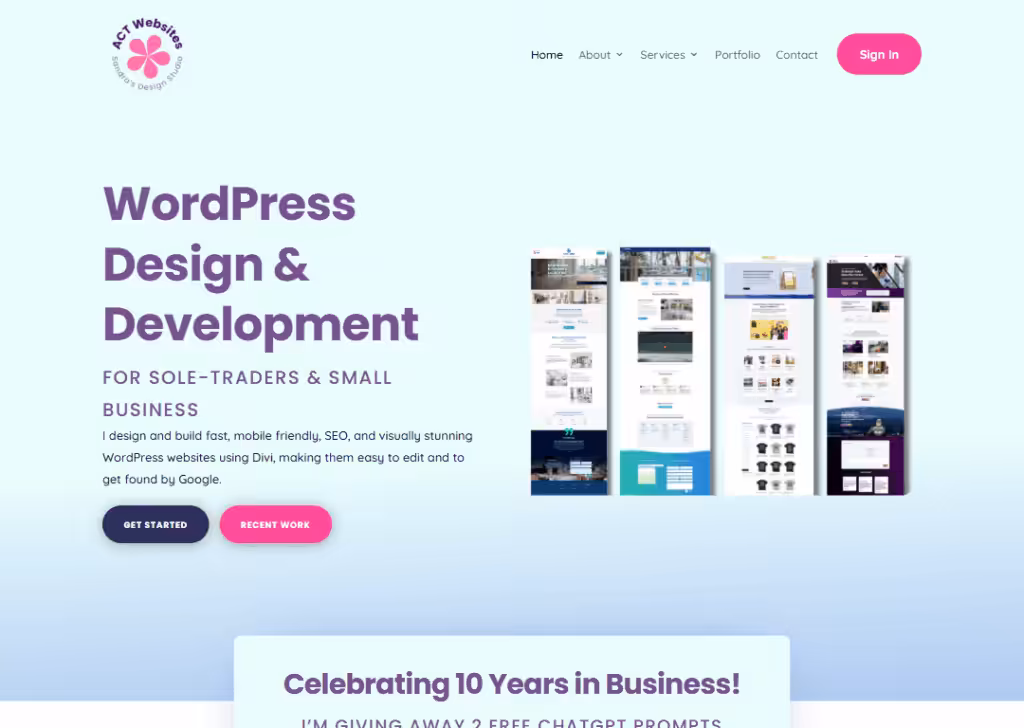 ACT Websites - Homepage
