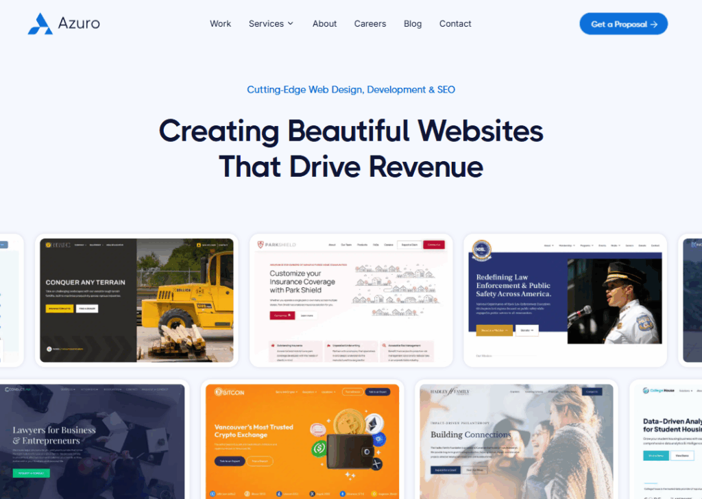 Top 9 Best Website Design Companies in Ottawa 6 Azuro Digital - Homepage