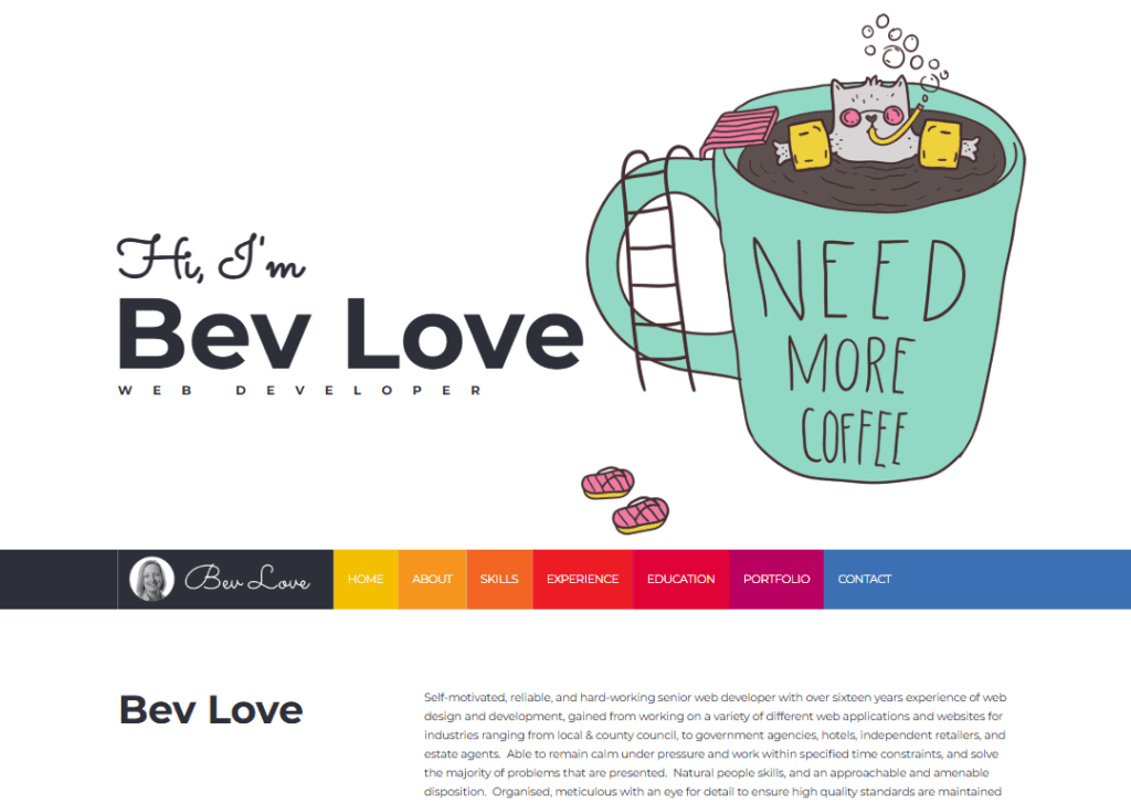 Top 9 Best Website Design Companies in Carlisle 2 Bev Love - Homepage