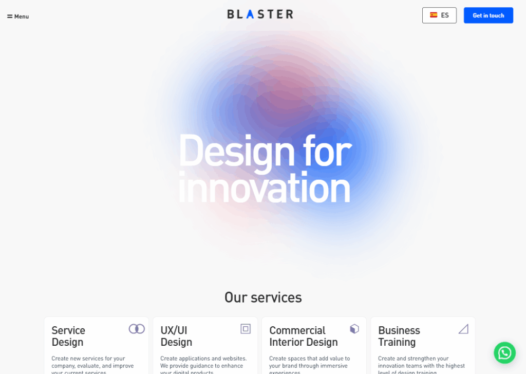 Top 9 Best Website Design Companies in Medellin 6 Blaster Design - Homepage