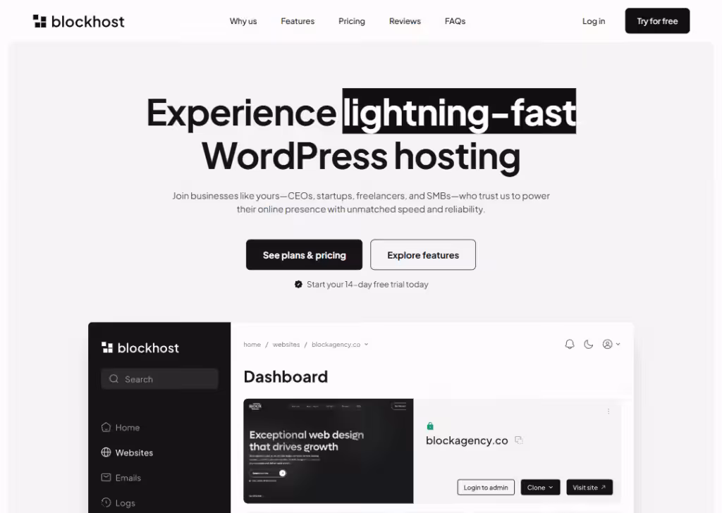 Blockhost - Homepage