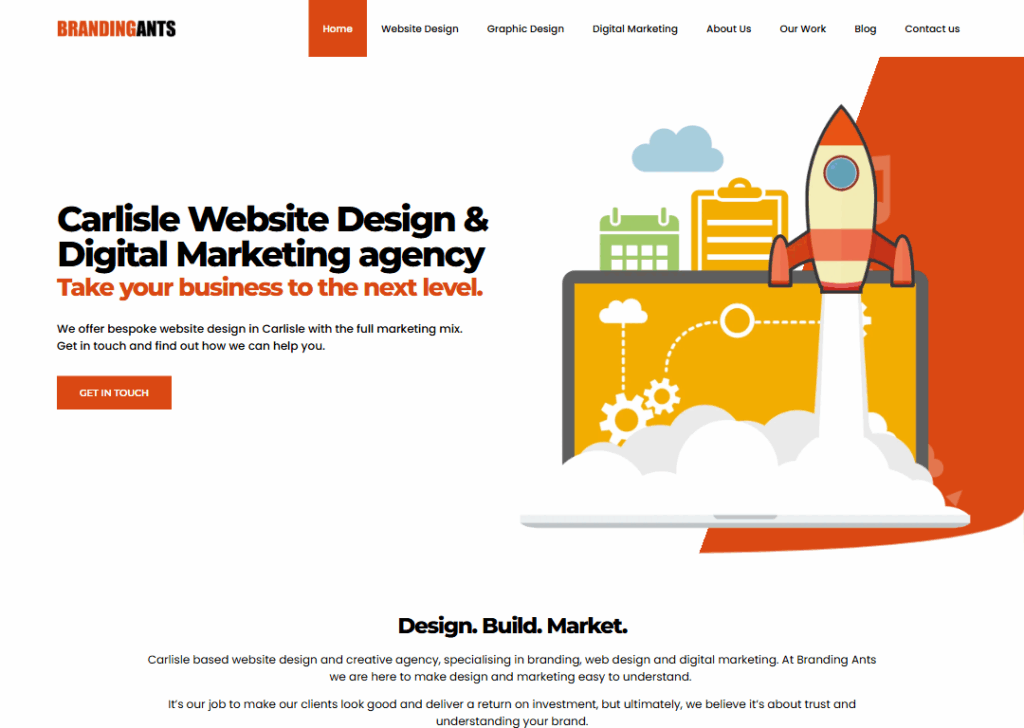 Top 9 Best Website Design Companies in Carlisle 6 Branding Ants - Homepage