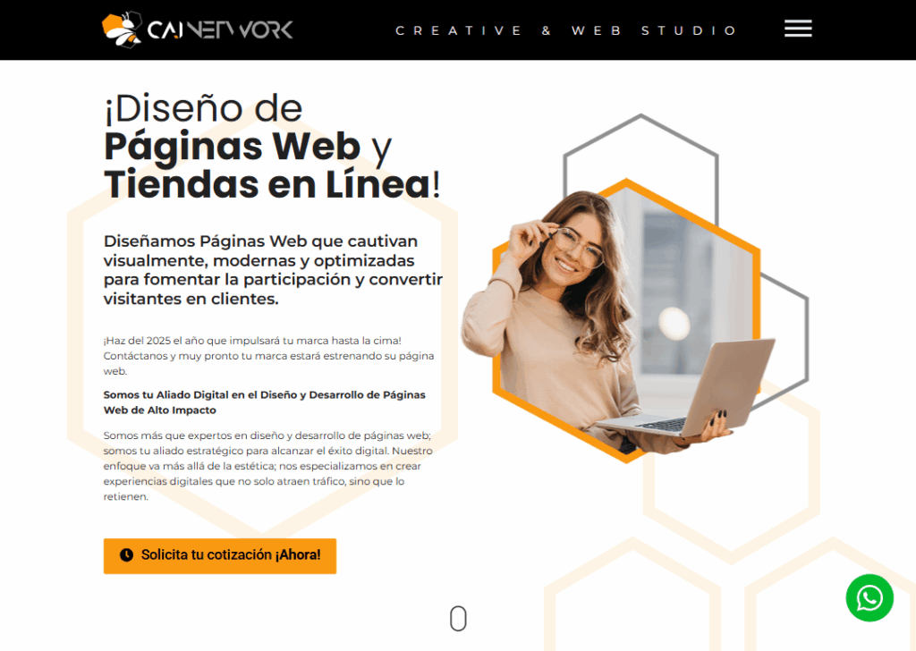 Top 9 Best Website Design Companies in Medellin 5 Cainetwork - Homepage