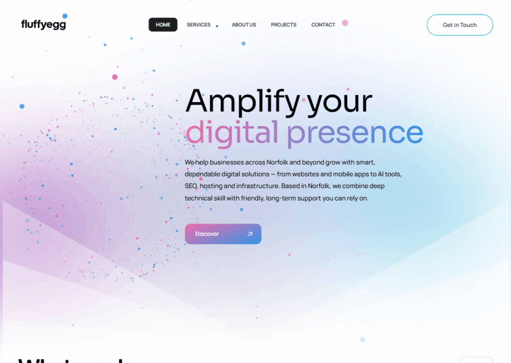 Top 9 Best Website Design Companies in Norwich 2 Fluffy Egg - Homepage