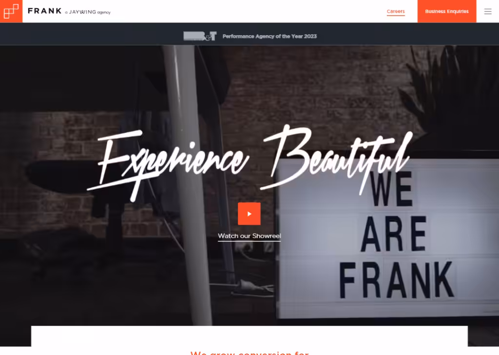 Frank Digital - Homepage