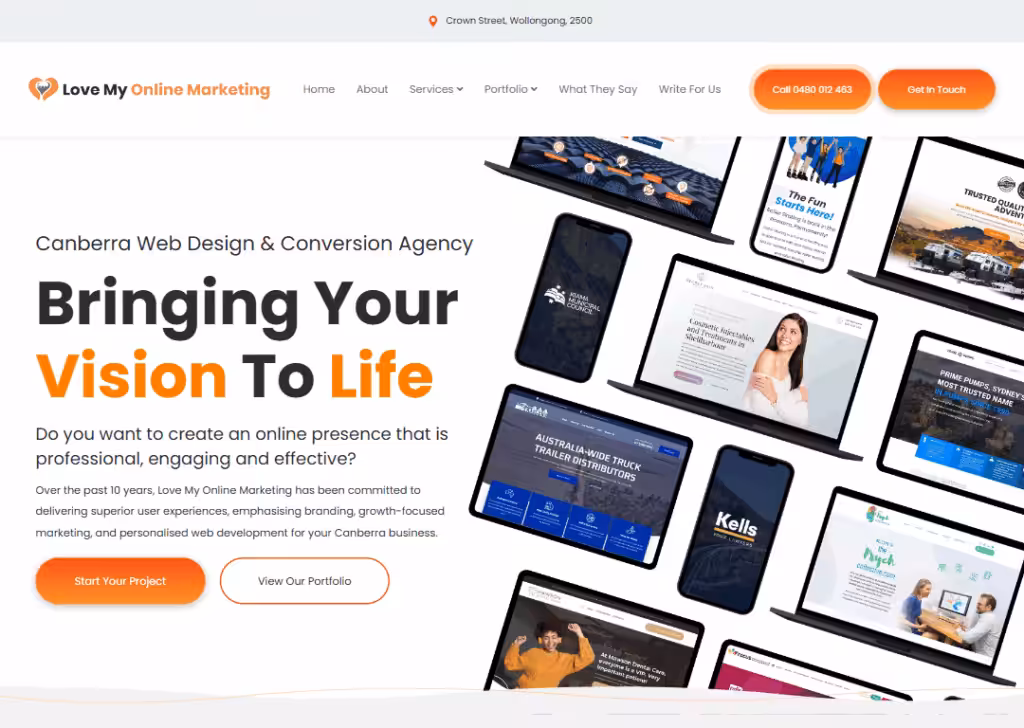 Love My Online Marketing - Homepage