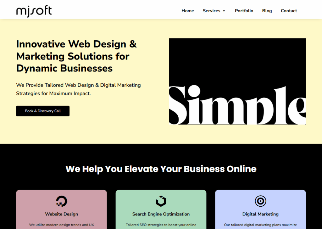 Top 9 Best Website Design Companies in Mississauga 7 MJSoft - Homepage