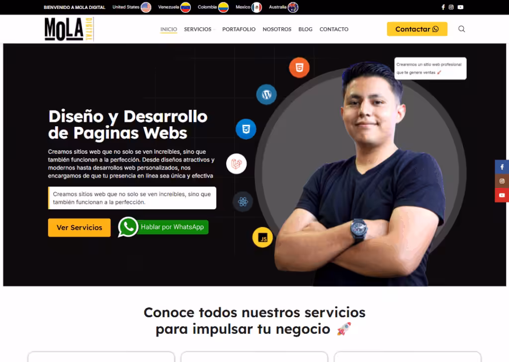 Mola Digital - Homepage