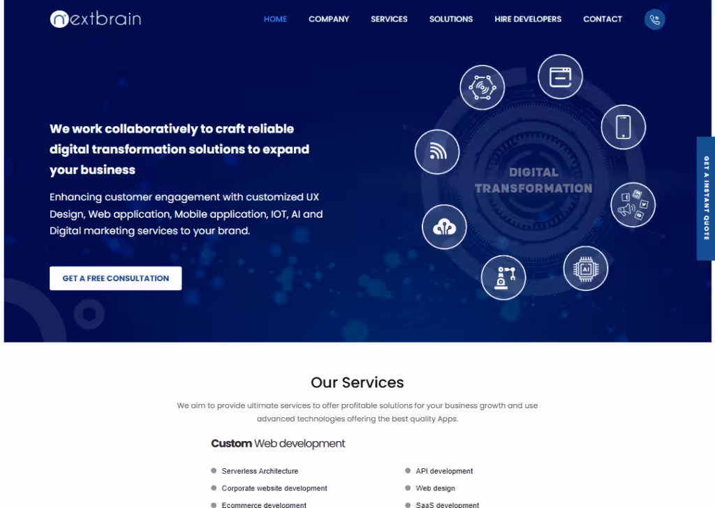 Nextbrain - Homepage