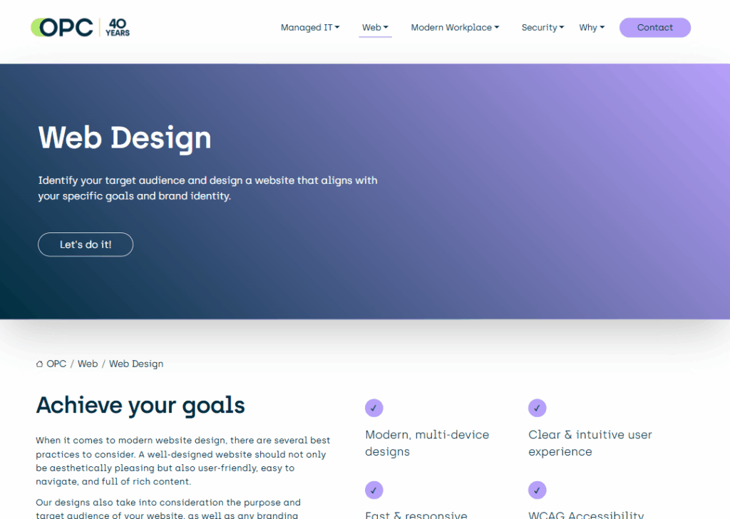 Top 9 Best Website Design Companies in Canberra 6 OPC - Homepage