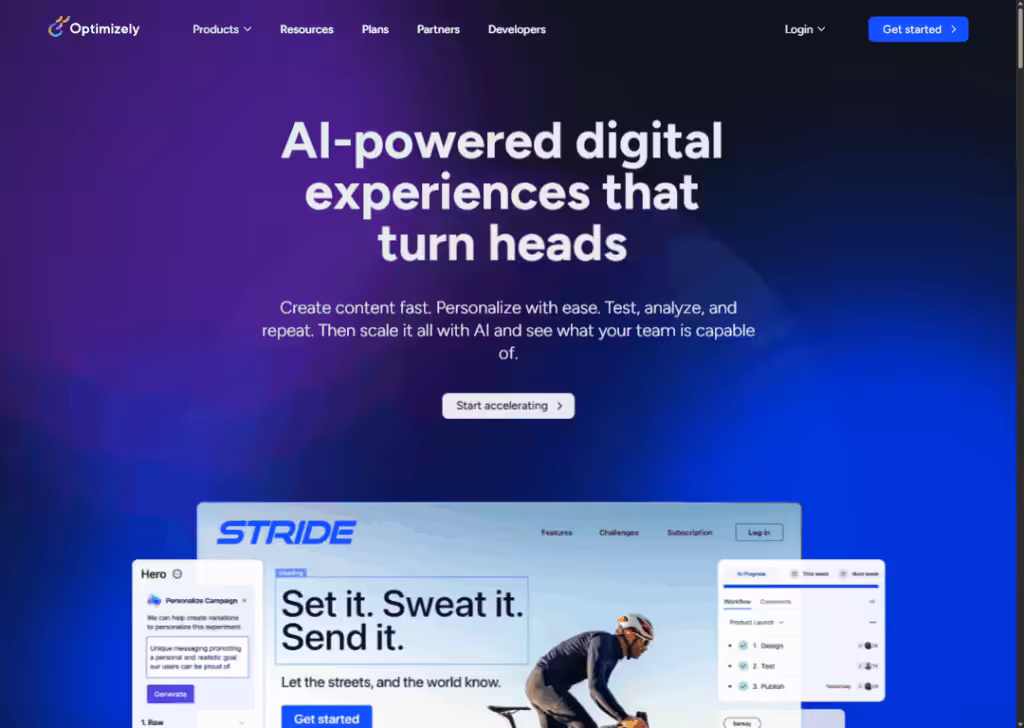 Optimizely - Homepage