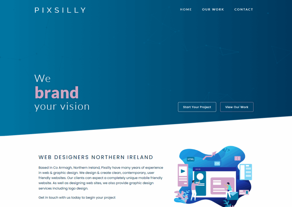 Top 9 Best Website Design Companies in Armagh 3 Pixsilly - Homepage