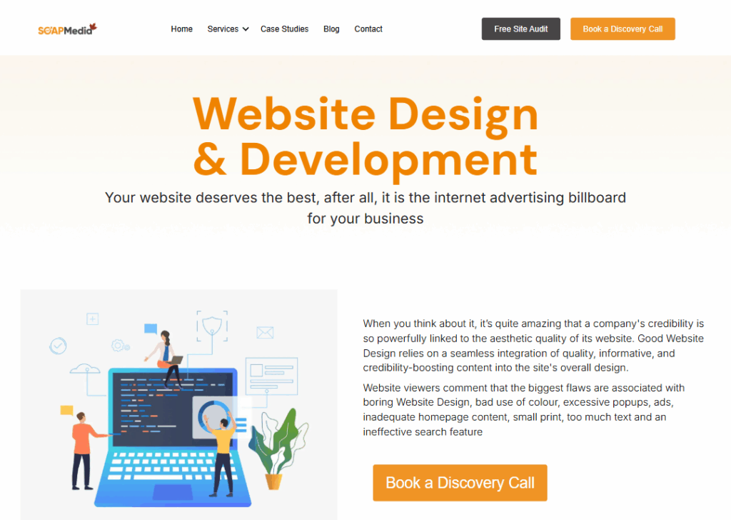 Top 9 Best Website Design Companies in Ottawa 9 SOAP Media - Homepage