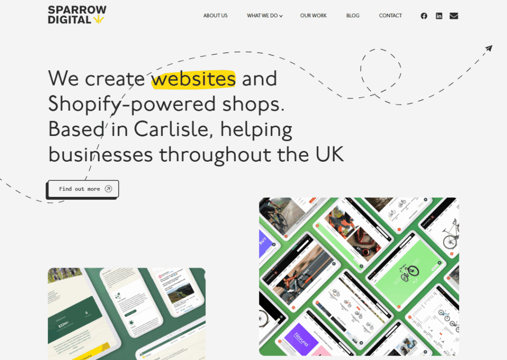 Top 9 Best Website Design Companies in Carlisle 7 Sparrow Digital - Homepage