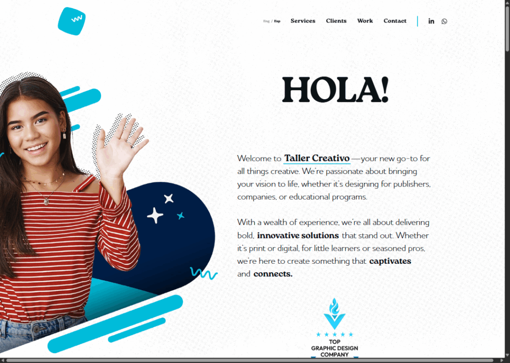 Top 9 Best Website Design Companies in Medellin 4 Taller Creativo - Homepage