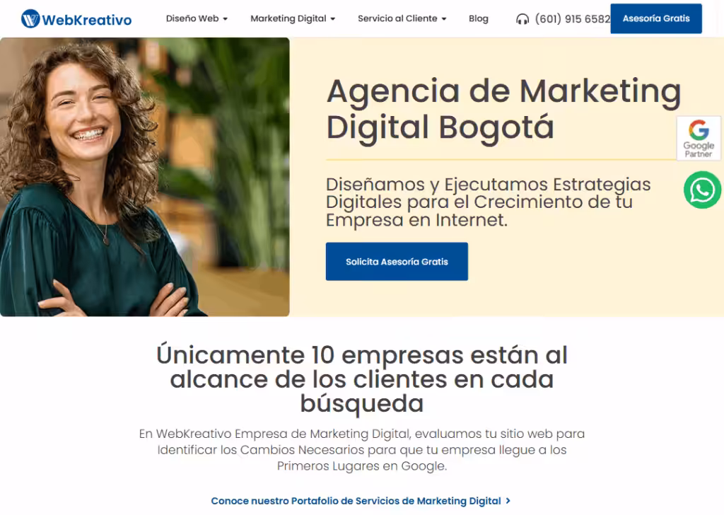 WebKreativo - Homepage