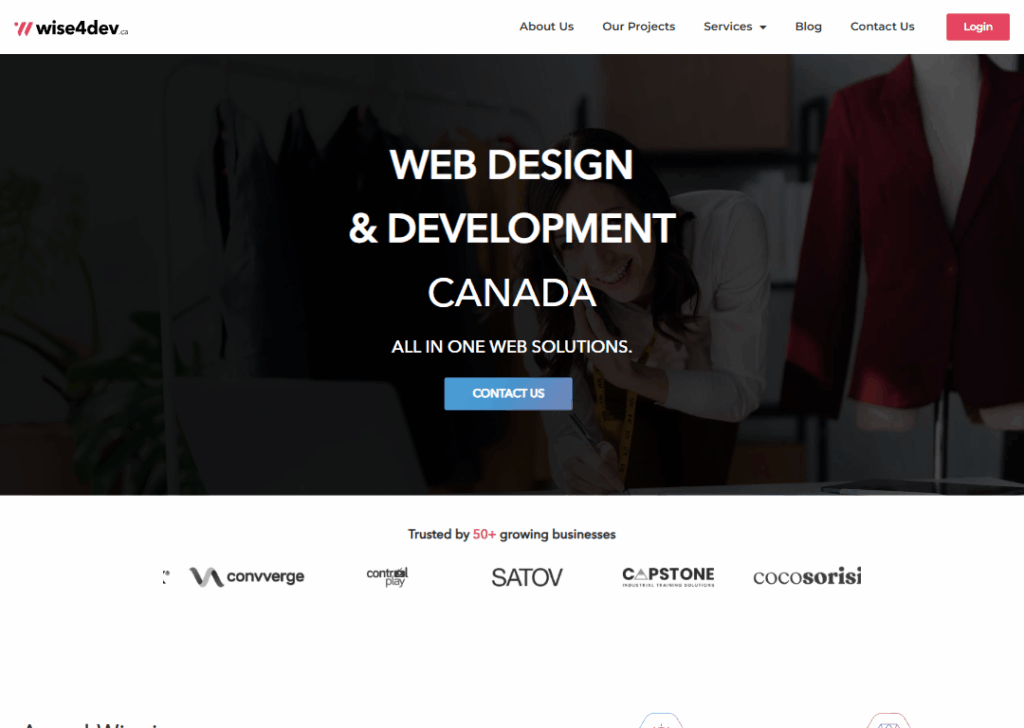 Top 9 Best Website Design Companies in Mississauga 9 Wise4Dev - Homepage