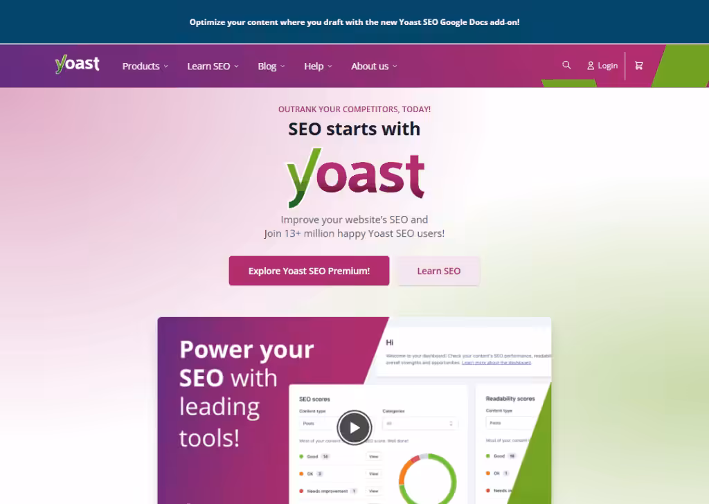 Yoast SEO - Homepage