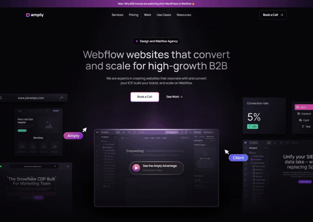 Top 9 Best B2B Website Design Agencies 7 Amply - Homepage