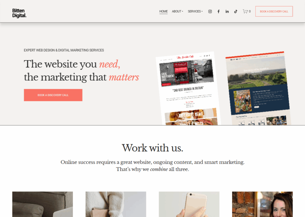 Top 9 Best Website Design Companies in Oxford 7 Bitten Digital - Homepage